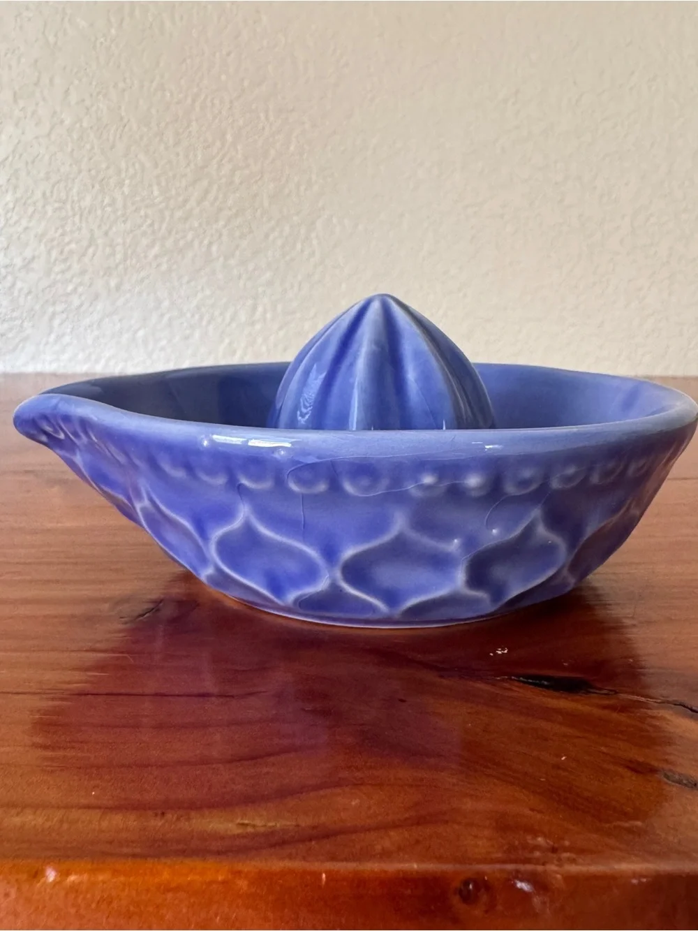 Anthropologie Ceramic Citrus Reamer in Periwinkle Blue
